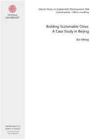 Building Sustainable Cities: a Case Study in Beijing
