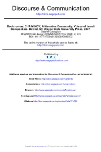 Discourse & Communication 2008; 2; 103 Doi: 10.1177/17504813080020010503