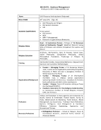 BIO DATA Business Management