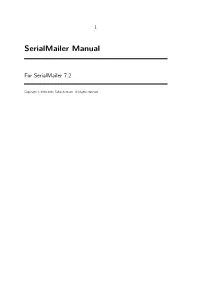 Serialmailer Manual
