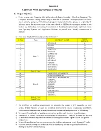 1.1 Project Objectives: A) to Set up Zone Wise Computer Labs in Secondary & Senior Secondary Schools in Jharkhand