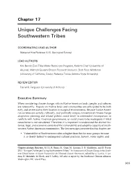 2013. “Unique Challenges Facing Southwestern Tribes