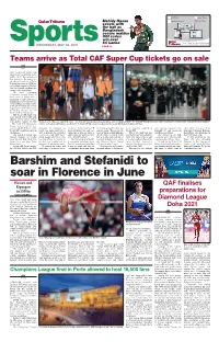 Barshim and Stefanidi to Soar in Florence in June Hassan and QAF Finalises Kipyegon in 1500M Preparations for Worldathletics