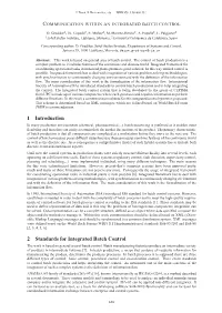 Communication Within an Integrated Batch Control