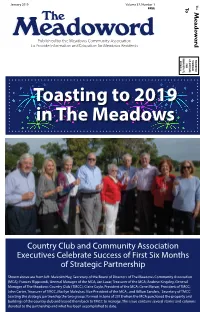 January 2019 Volume 37, Number 1 the FREE To