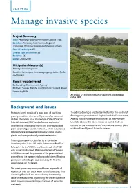 Manage Invasive Species