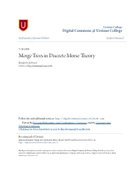 Merge Trees in Discrete Morse Theory Benjamin Johnson Ursinus College, Bejohnson@Ursinus.Edu