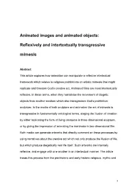 Animated Images and Animated Objects: Reflexively And