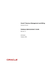 Database Administrator's Guide