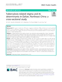 Tuberculosis-Related Stigma and Its Determinants