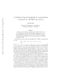 A Reduction of Proof Complexity to Computational Complexity for $ AC^ 0 [P] $ Frege Systems