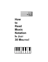 How to Read Music Notation in JUST 30 MINUTES! C D E F G a B C D E F G a B C D E F G a B C D E F G a B C D E F G a B C D E
