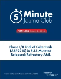 In FLT3-Mutated Relapsed/Refractory AML