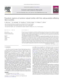 Pozzolanic Reactions of Common Natural Zeolites with Lime and Parameters Affecting Their Reactivity