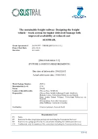 The Sustainable Freight Railway: Designing the Freight Vehicle – Track System for Higher Delivered Tonnage with Improved Availability at Reduced Cost SUSTRAIL