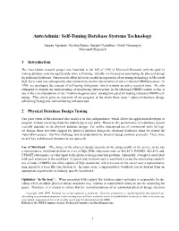 Autoadmin: Self-Tuning Database Systems Technology