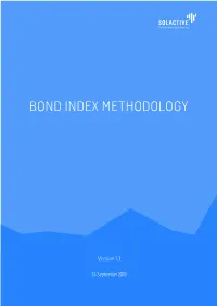 Bond Index Methodology