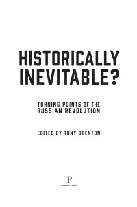 Historically Inevitable?