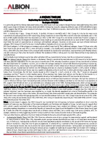 HIV / AIDS Timeline with an Emphasis on Australia &