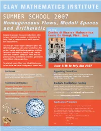 Homogeneous Flows, Moduli Spaces and Arithmetic
