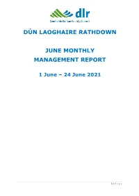 Monthly Management Report June 2021