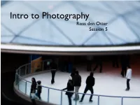 Ross Den Otter Session 5 Recap… Metering Patterns Metering