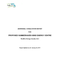 Summerhaven Notice of Final Public Meeting, Appendix F