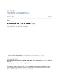 The Reflector, Vol. 1, No. 4, January, 1928