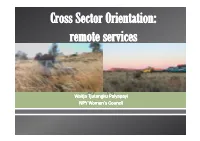 Cross Sector Orientation Workshop
