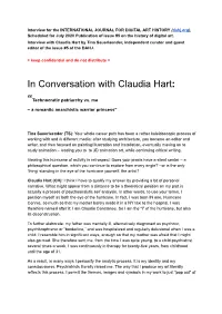 In Conversation with Claudia Hart