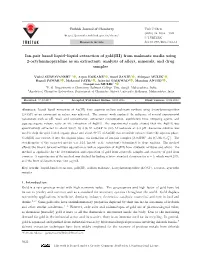 Ion-Pair Based Liquid–Liquid Extraction of Gold(III) from Malonate Media Using 2-Octylaminopyridine As an Extractant: Analysis of Alloys, Minerals, and Drug Samples