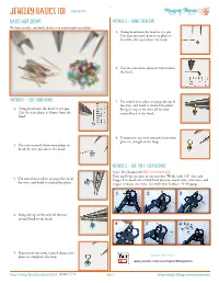 Jewelry Basics 101 #68-007-01 Basic Wire Loops Method 2 – Bend Then Cut for Best Results, Use Both Chain-Nose and Round-Nose Pliers