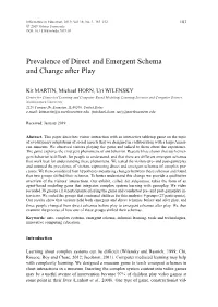 Prevalence of Direct and Emergent Schema and Change After Play