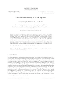 The Dblock Family of Block Ciphers