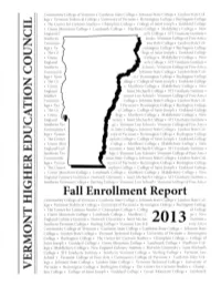 2013 Fall Enrollment Report