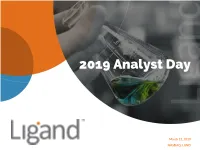 2019 Analyst Day