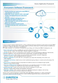 Everyware Software Framework