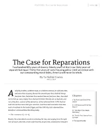The Case for Reparations MENU 