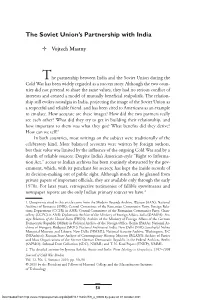 The Soviet Union's Partnership with India