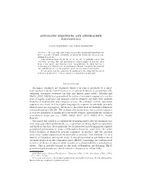AUTOMATIC SEQUENCES and GENERALISED POLYNOMIALS Introduction Automatic Sequences Are Sequences Whose N-Th Term Is Produced by A