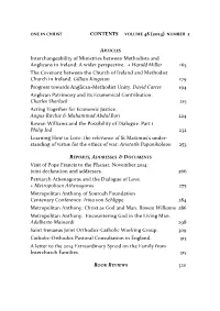 Interchangeability of Ministries Between Methodists and Anglicans in Ireland: a Wider Perspective