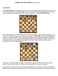 A New Look at the Tayler by David Kane