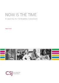 CSJ Report: Now Is the Time(Link Is External)
