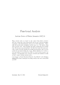 Functional Analysis