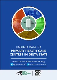 Linking Data to Primary Healthcare Centres in Delta State