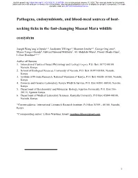 Pathogens, Endosymbionts, and Blood-Meal Sources of Host