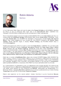 Robin Adams Baritone