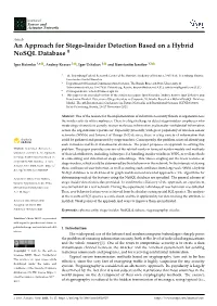 An Approach for Stego-Insider Detection Based on a Hybrid Nosql Database †