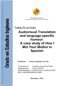 Audiovisual Translation and Language-Specific Humour