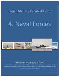Iranian Military Capability Using Open-Source Non-Classified Information
